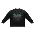 Sunfade Hand-Frayed Faux Two-Piece T-Shirt