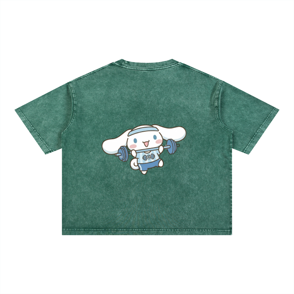Mineral Wash Boxy Cotton T-Shirt