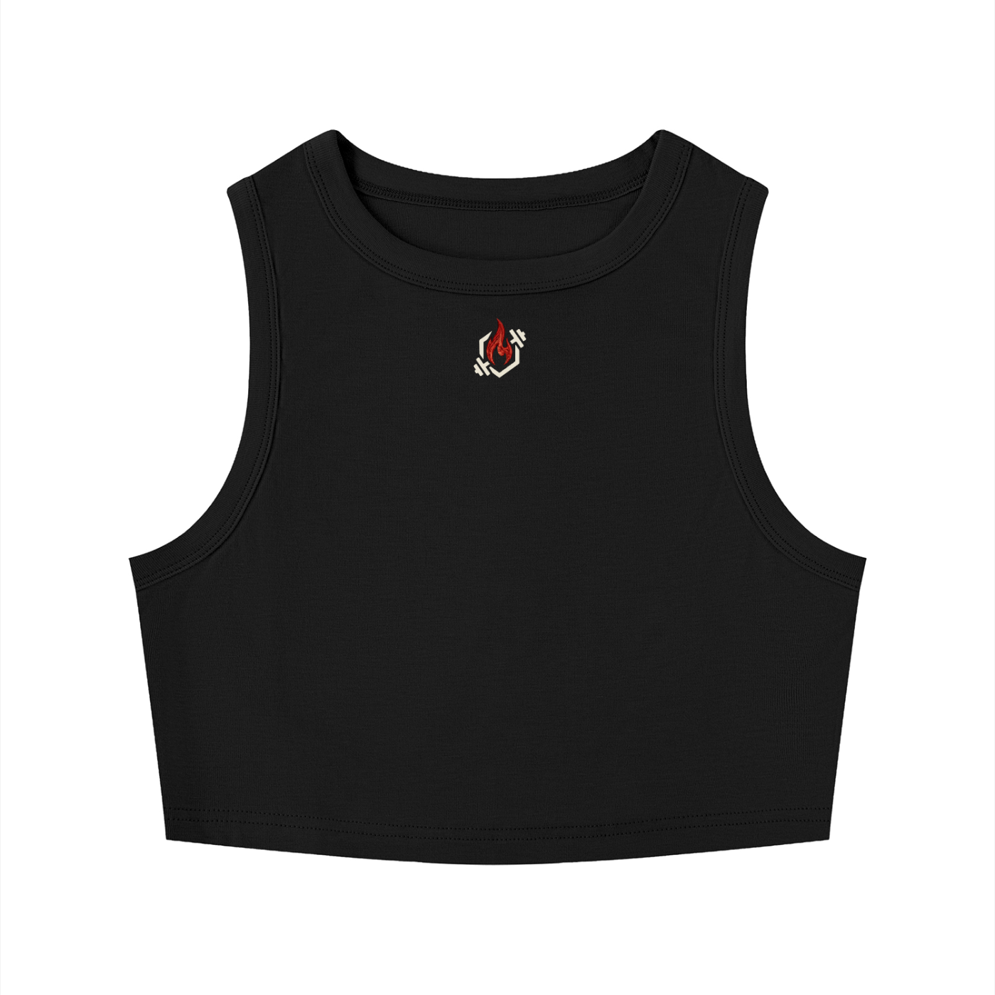 Women's Tight Crewneck Crop Tank Top