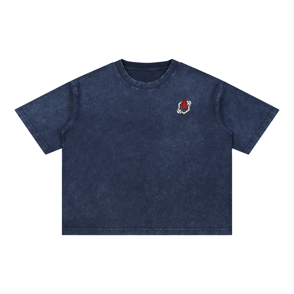Mineral Wash Boxy Cotton T-Shirt