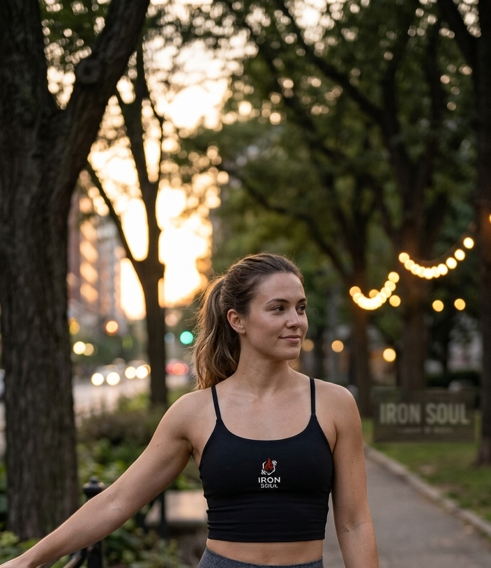 Spaghetti Strap Yoga Sports Bra