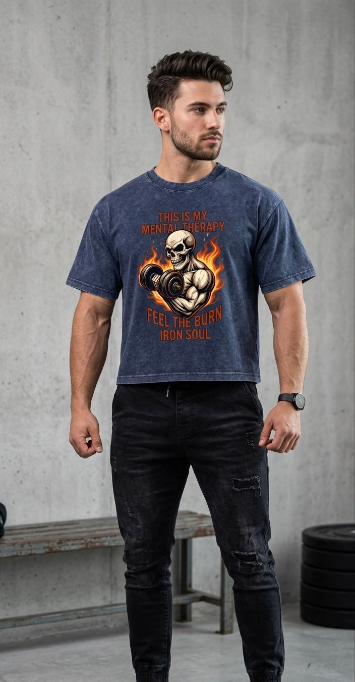 Mineral Wash Boxy Cotton T-Shirt