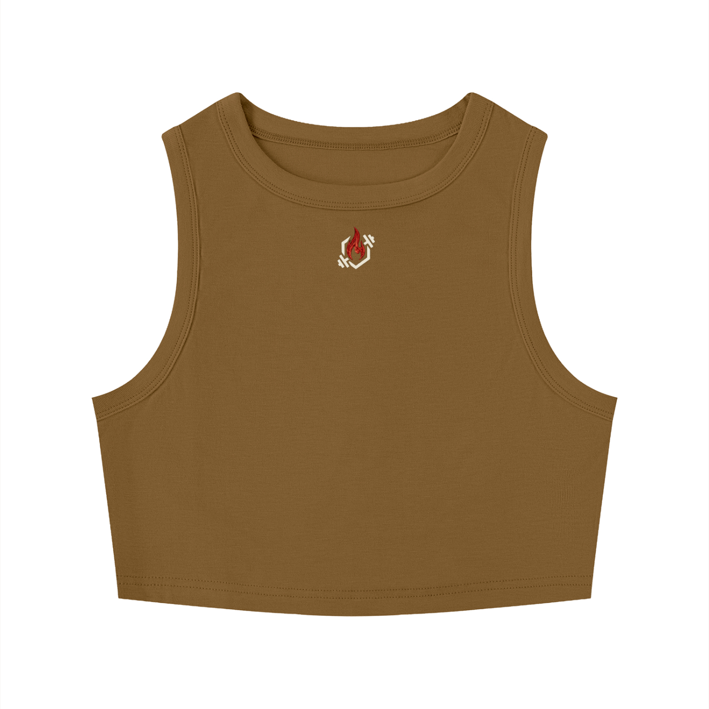 Women's Tight Crewneck Crop Tank Top
