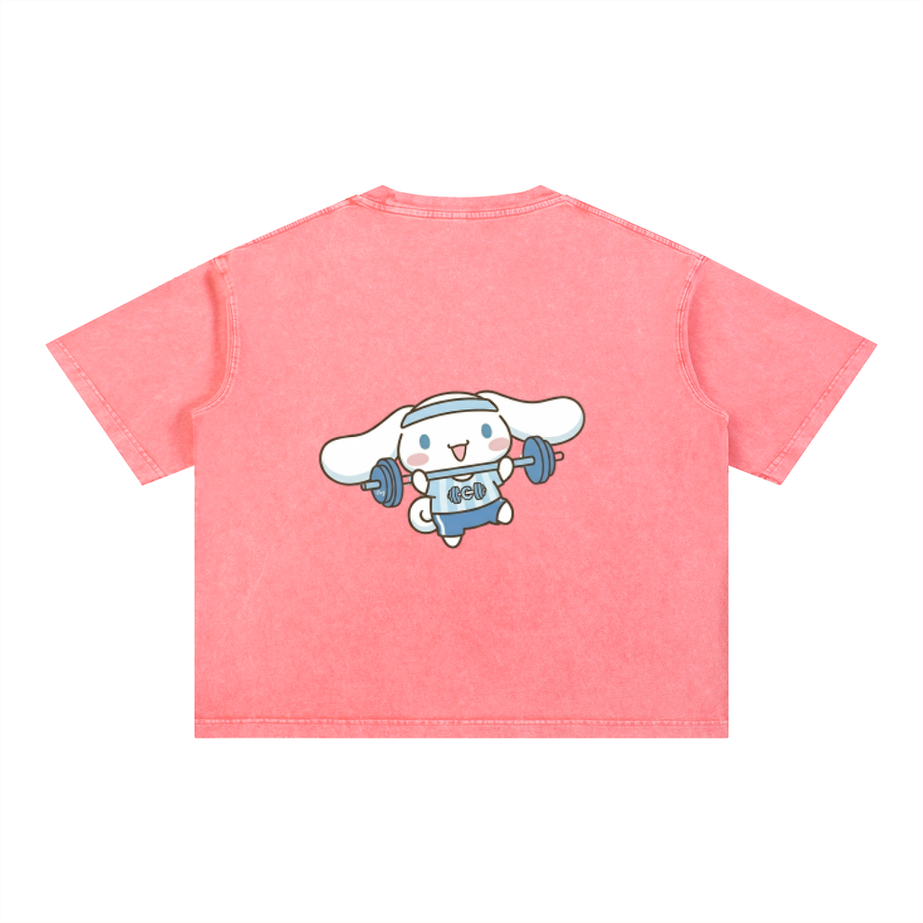 Mineral Wash Boxy Cotton T-Shirt