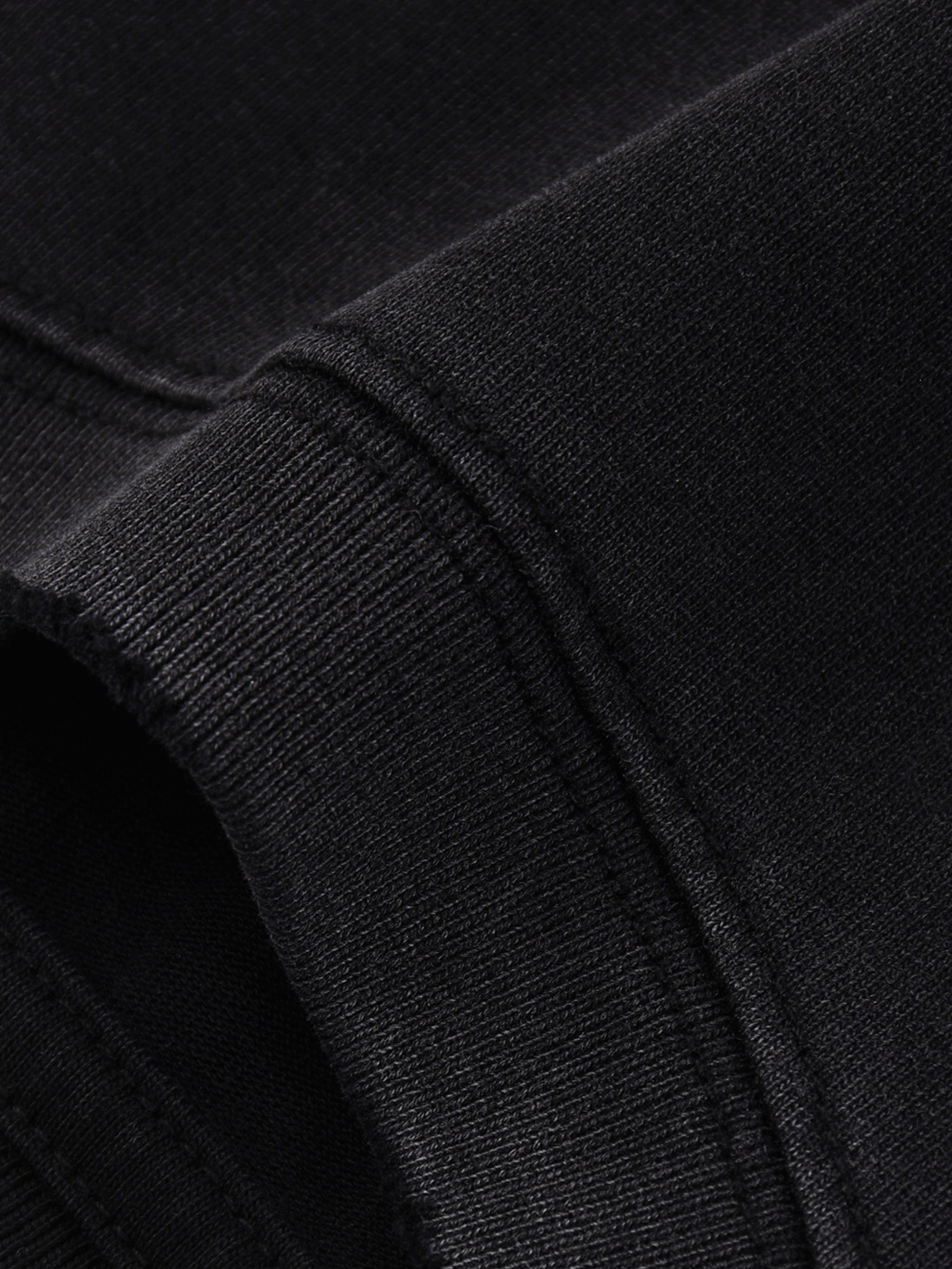 Snow Wash Raw Edge Cotton T-Shirt